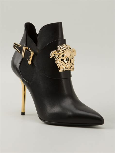 versace black booties